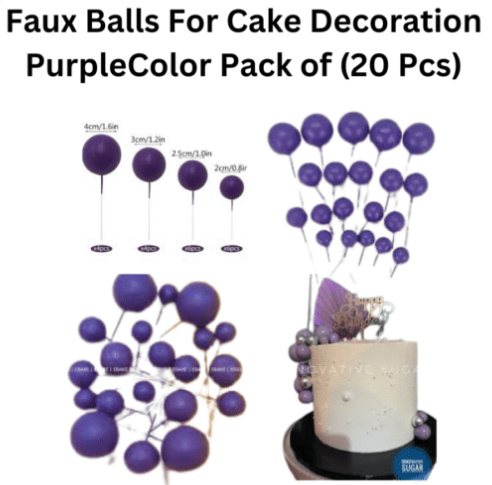 Faux Ball Purple Pack Of (20 Pcs)