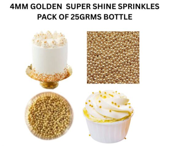 SPRINKLES 4Mm Medium Golden Sprinkles