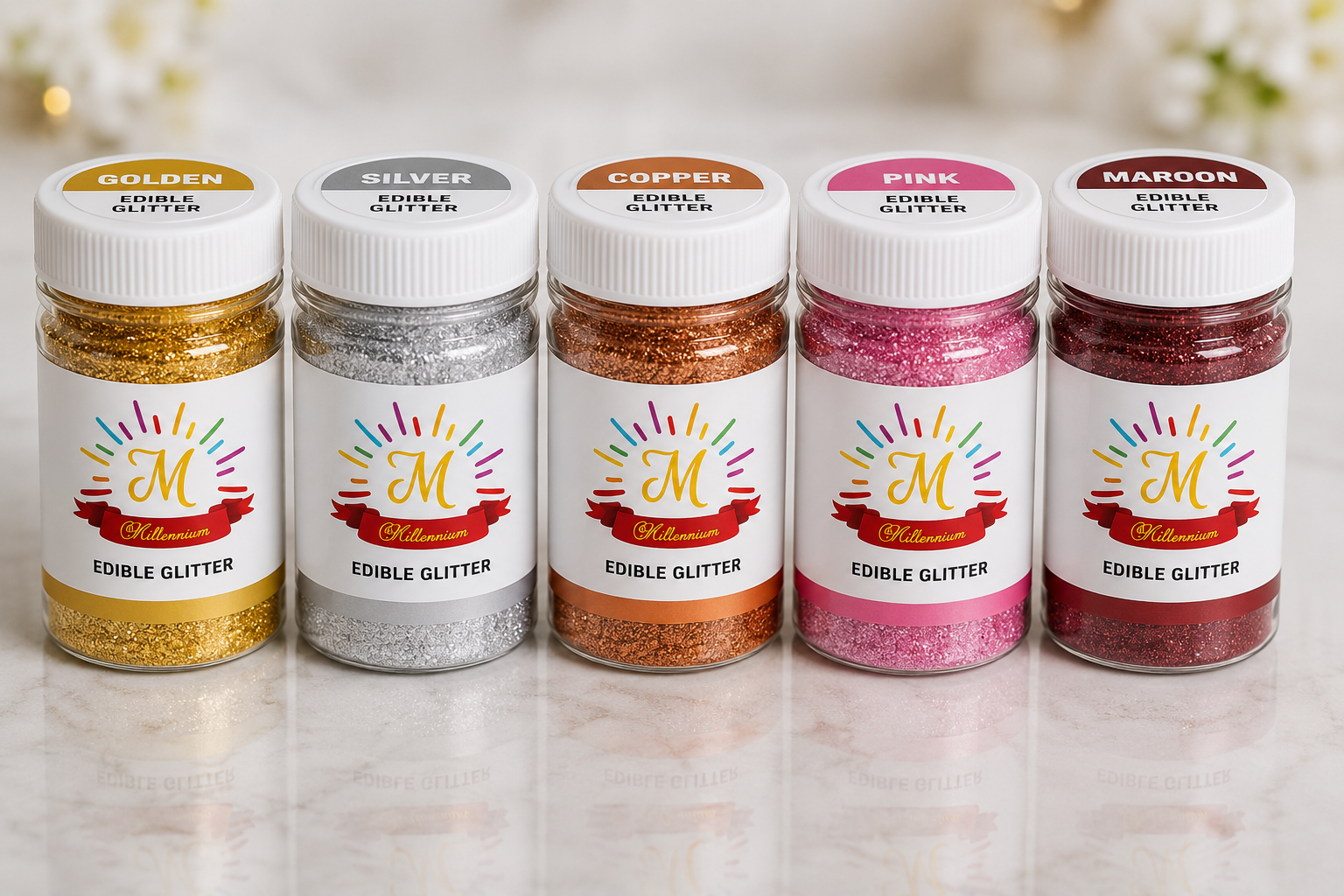 Edible glitter