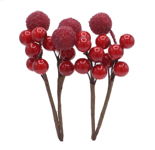 Topper Red Berries Stick Cake Topper – 4Pcs
