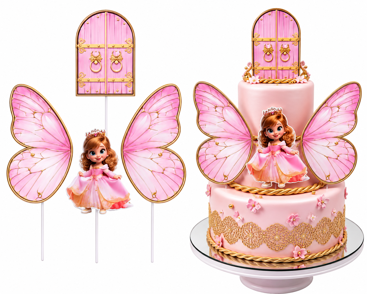 Theme Pink Wings Set