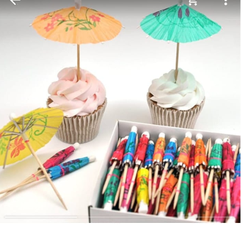 Paper Umbrellas Cup Cake Umbrellas