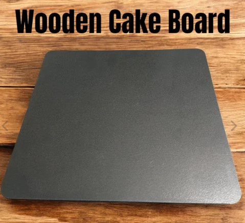 Wooden Cake Base 12x12 Black