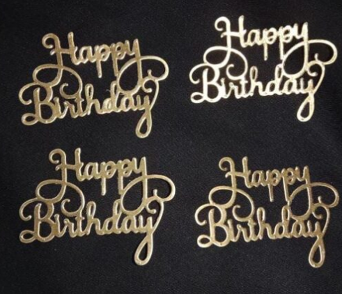 Cutout Topper Hbd Cutouts Design 2 Pack Of 6