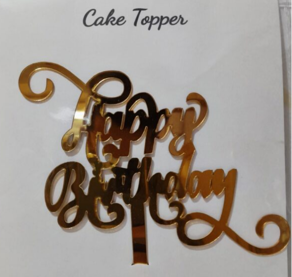 Acrylic Topper Happy Birthday Design 17