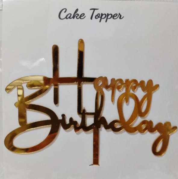 Acrylic Topper Happy Birthday Design 15