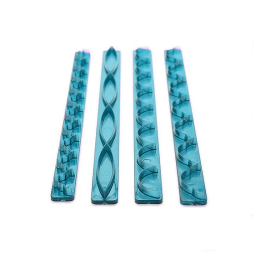 Fondant Frill Ribbon Cutter 4Pcs Set – Plastic